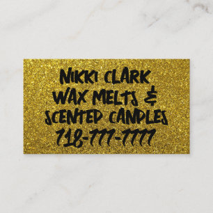 MELHORIAS E CANDELAS DE WAX GLITTER CARTÕES DE VIS