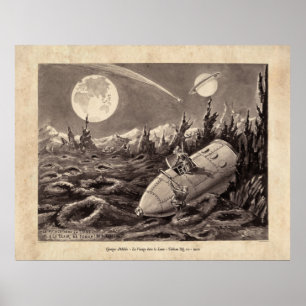 Méliès Voyage dans la Lune Tableau 10 Poster