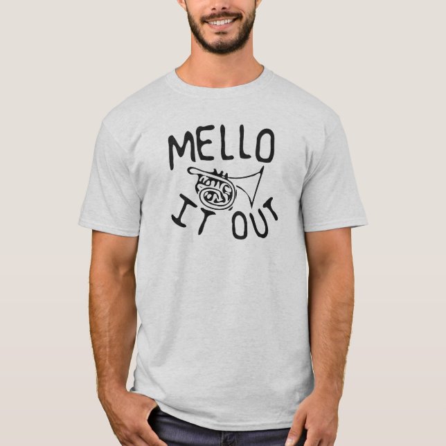 Mello ele para fora camisa do mellophone do (Frente)