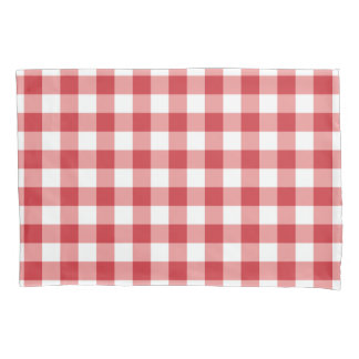 Mellow Classic Gingham - red white check plaid.