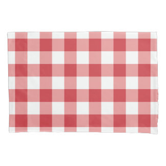 Mellow Classic Gingham - red white check plaid.