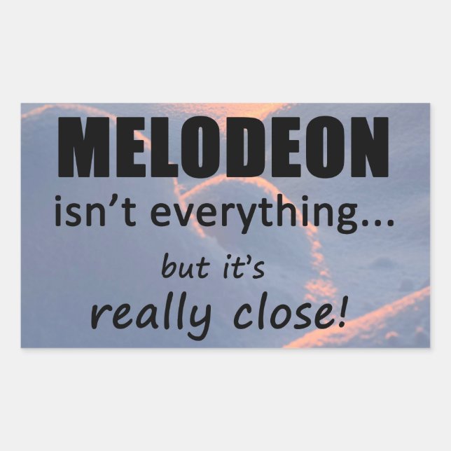 Melodeon não é tudo um adesivo retangular (Frente)