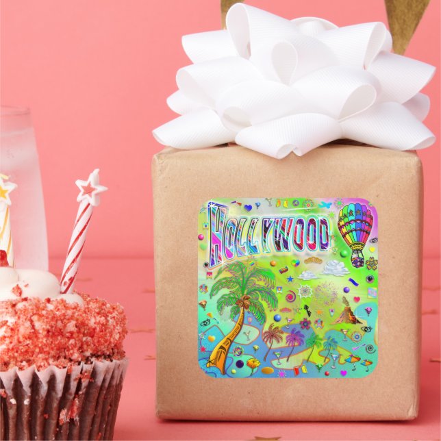 Melodia Atemporal de Hollywood Adesivo (Festa)