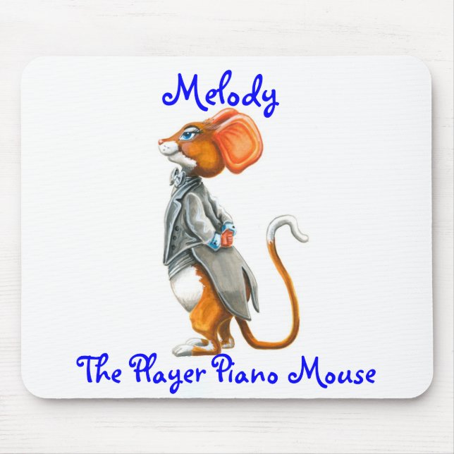 Melodia, o piano de jogador Mousepad (Frente)