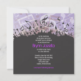 MELODY do Bar TORAH Bat Mitzvah Convite