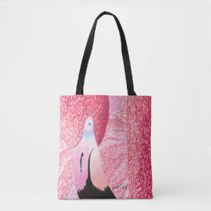 Melon Flamingo Tote Bag