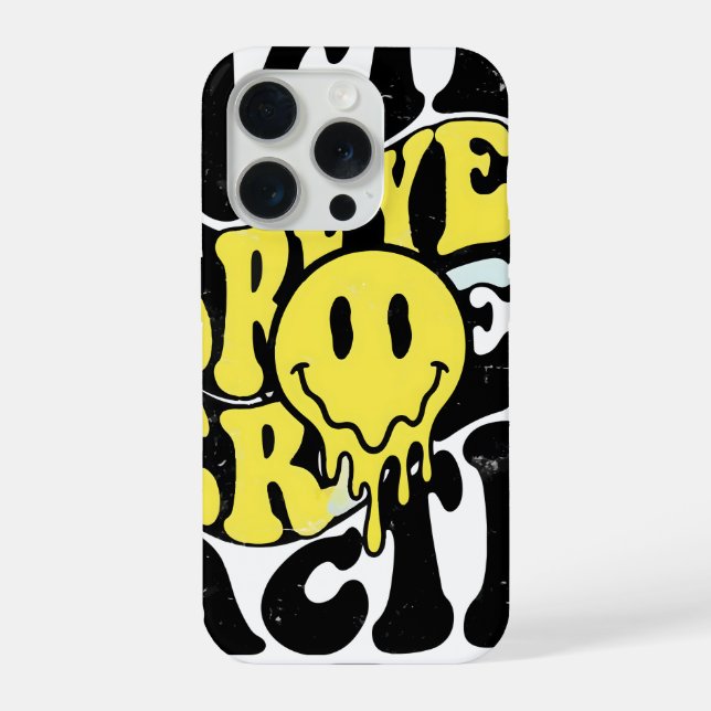 Melting Acid Smiley Face Psychedelic Liquid Typogr (Verso)