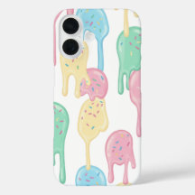 Melting Ice Cream and Sprinkles Pattern 
