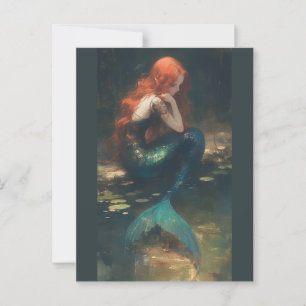 Melusina, cartão postal da sereia
