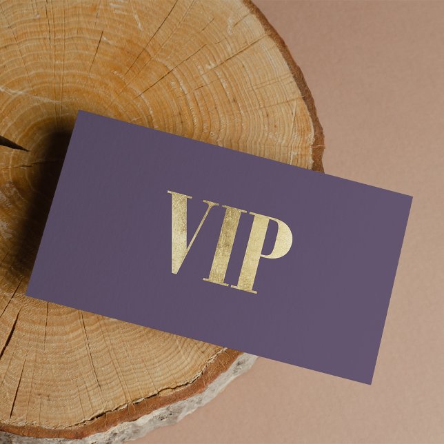 Membro do clube de cartão VIP de ouro roxo e poeir (Luxury dusty purple gold VIP card club member)