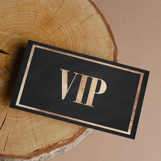 Membro do clube de cartão VIP rosa de ouro preto n (Elegant chalk black rose gold VIP card club member)