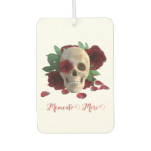 Memento Mori. Caveira com rosas vermelhas