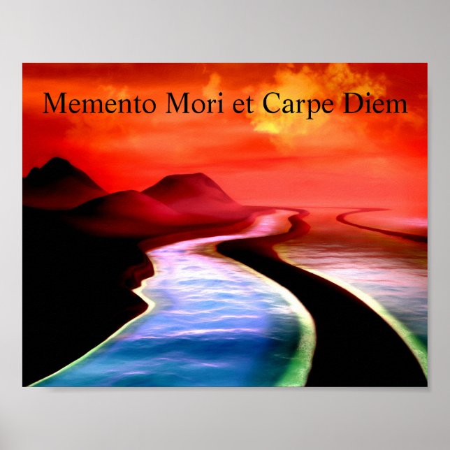 Memento Mori et Carpe Diem Scifi Poster (Frente)