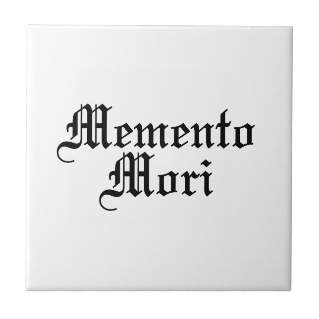 Memento Mori - Frase Latina (Frente)