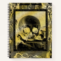 Memento Mori Gothic Dourado Livro de Sombras
