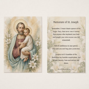 Memorare a São José Lírio Sagrada Oração Devoção