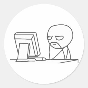 Memória  Computador - Adesivos Redondos