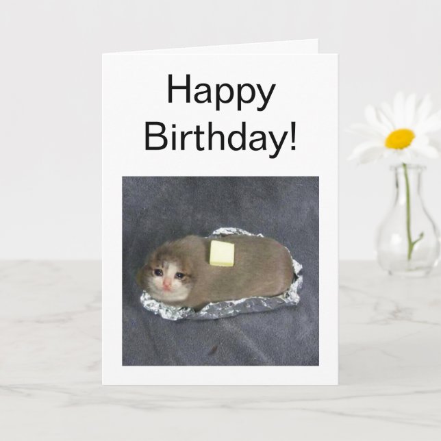 Memória de Gato com Botão de Cartão Dobrado (Planta pequena)