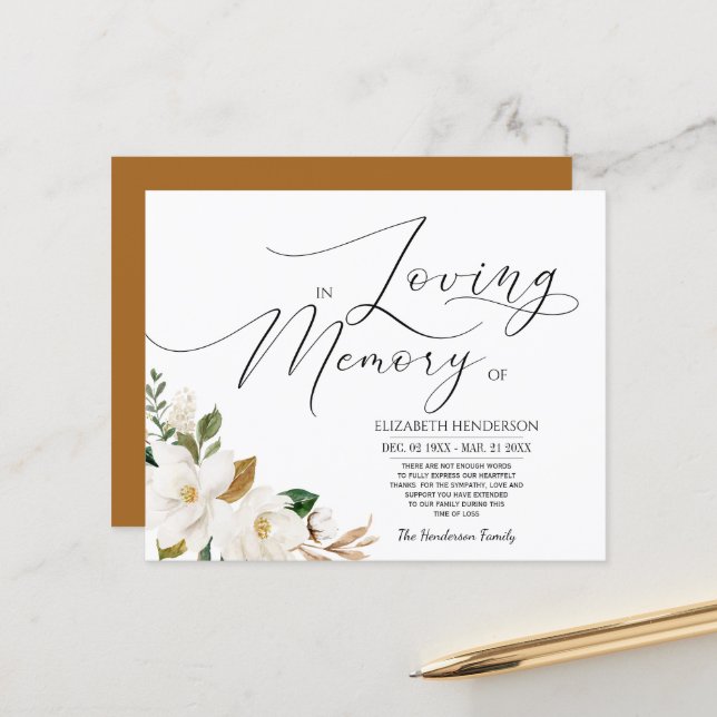 Memória de simpatia oral do orçamento /Obrigado. (Frente/Verso In Situ)