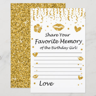 Memória Favorita da Menina do Aniversário com purp