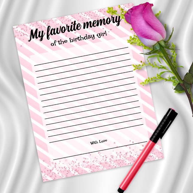 Memória Favorita do Jogo da Rapariga de Aniversári (Criador carregado)