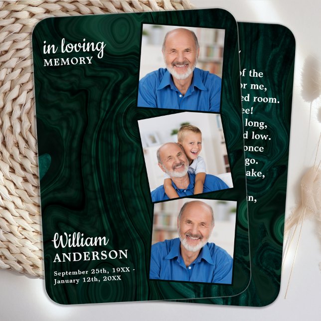 Memorial 3 Fotografia Cartão de Oração Funeral Eme (Criador carregado)