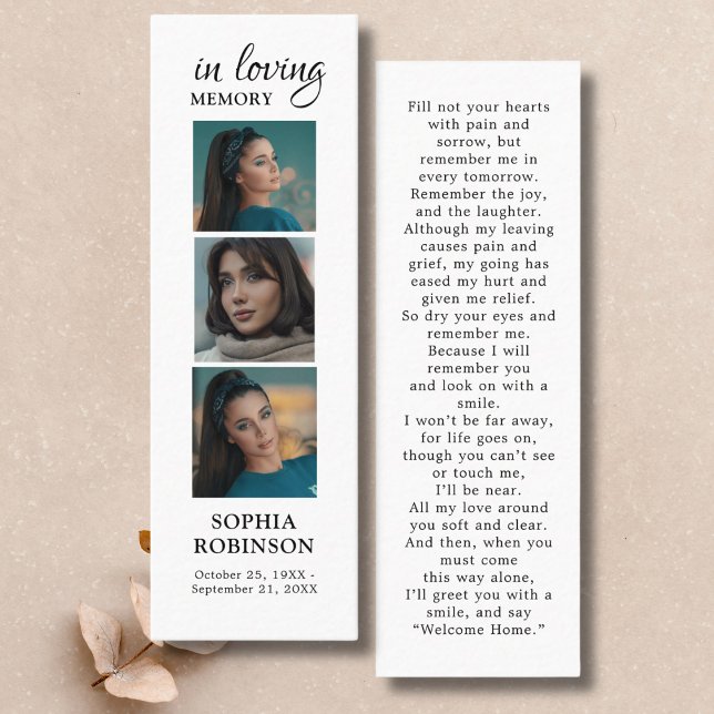 Memorial 3 Fotografia Colagem Funeral Cartão de Or (Criador carregado)