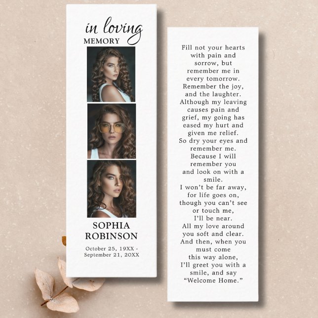 Memorial 3 Fotografia Colagem Funeral Cartão de Or (Criador carregado)