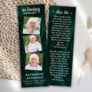 Memorial 3 Fotografia Funeral Prayer Bookmark Gree