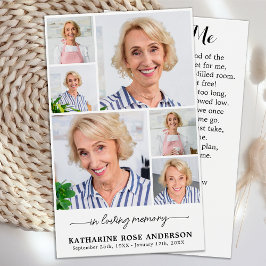 Memorial 6 Fotocolagem Cartões de Oração Funerais