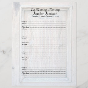 Memorial Book Filler Entrada Página Antiga Porta d