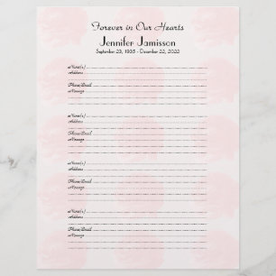 Memorial Book Filler Login Página 4 Nome Página Ro