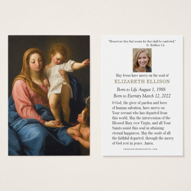 Memorial Católico Orador Maria Jesus John (Frente & Verso)