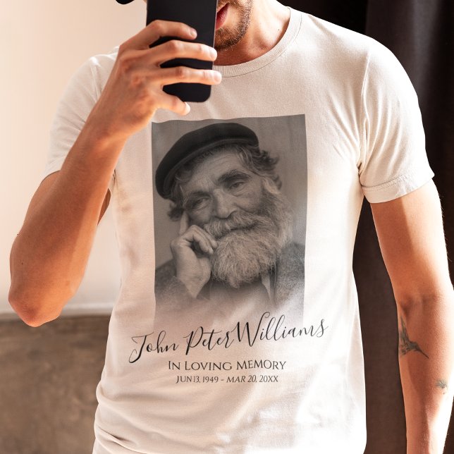 Memorial de Foto Personalizado Moderno (Criador carregado)