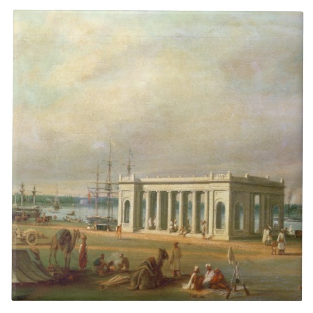 Memorial de James Prinsep, no rio de Hooghli, Ca (Frente)