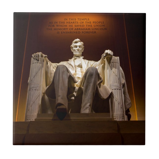 Memorial de Lincoln na noite - C.C. de Washington (Frente)