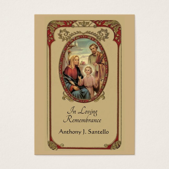 Memorial do Funeral Católico Oração Santa (Frente)