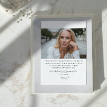 Memorial Elegante | Cartões de agradecimentos de s