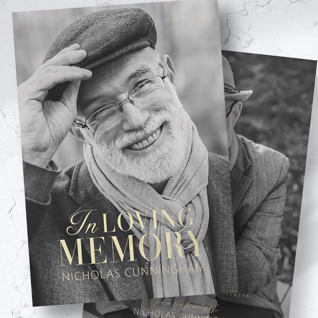 Memorial Elegante Moderno de Memória Amante (Criador carregado)