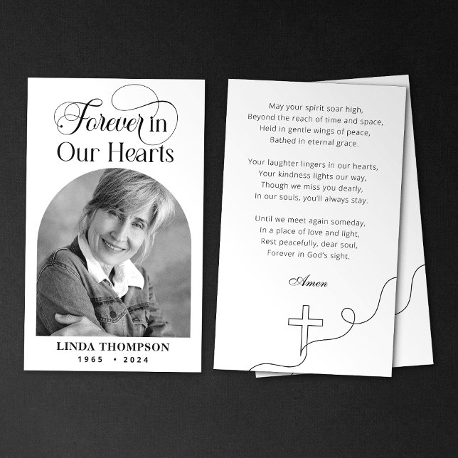 Memorial Elegante Para Sempre Em Nosso Cartão De O (Criador carregado)