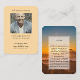 Memorial fotográfico Eu sou Cartão de oração gráti