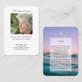 Memorial fotográfico Eu sou Cartão de oração gráti