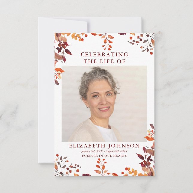 Memorial Fúnebre Russo Cartão com fotos de Oração  (Frente)