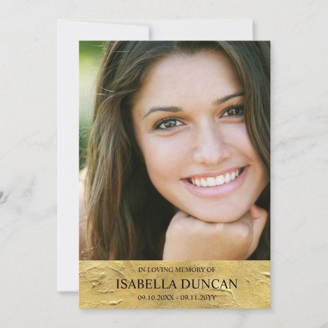 Memorial Funeral | DOURADO | Na memória amorosa Fo (Frente)