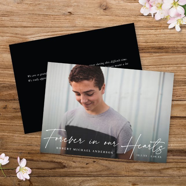 Memorial Moderno Para Sempre Em Nosso Cartão com f (Criador carregado)