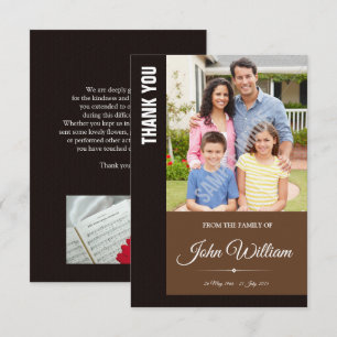 Memorial Obrigado Cartão com fotos