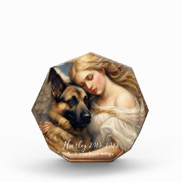 Memorial Perda de German shepherd com Angel