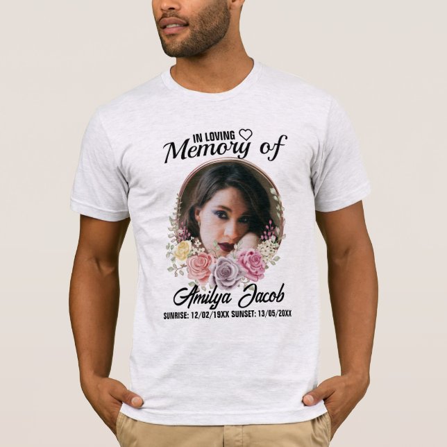 Memorial Personalizado Descanso em Camisa de Paz | (Frente)