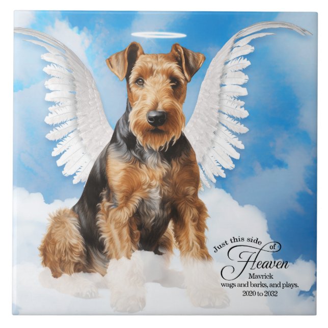 Memorial Personalizado Pet por Airedale Terrier An (Frente)