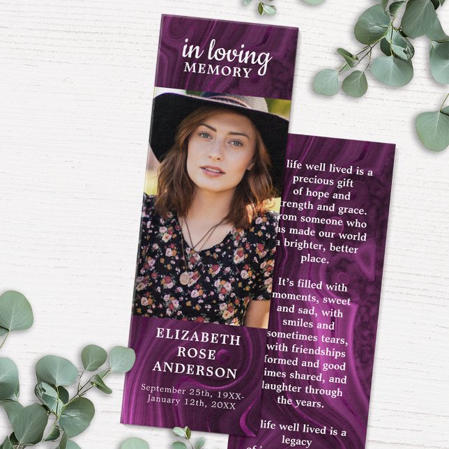 Memorial Purple Marble Funeral Prayer (Criador carregado)